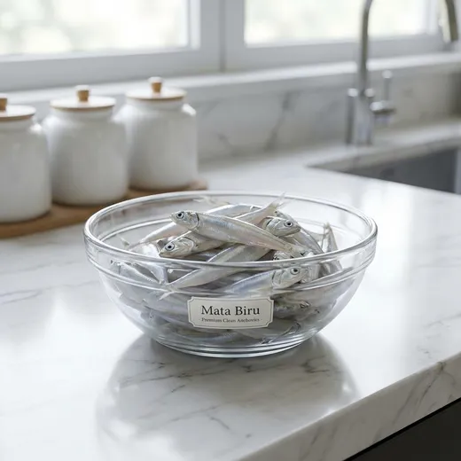 Kenapa Ikan Bilis Mata Biru Nampak Lebih Bersih? (Proses & Pemilihan)