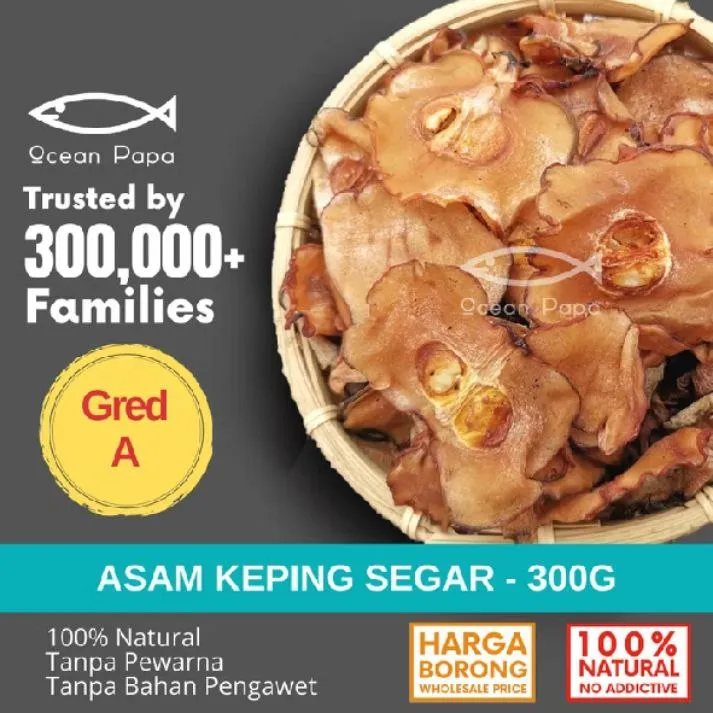 Asam Keping Segar Gred A - 300g
