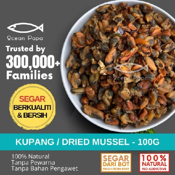 Kupang Kering Gred A - 100g