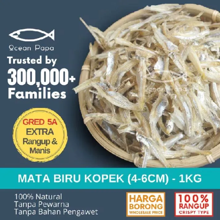 Ikan Bilis Mata Biru Kopek (4–6cm) - 1KG