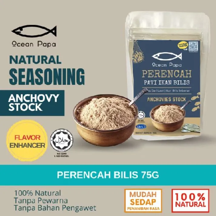 Perencah Pati Ikan Bilis (Anchovy Stock) - 75g